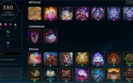 Conta LoL  - 299 skins - Todos os champions - Platina 2