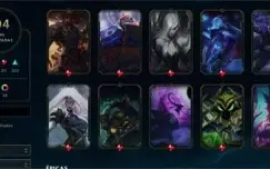 Conta LoL  - 299 skins - Todos os champions - Platina 2