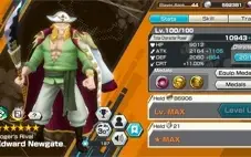 Conta One Piece Bounty Rush Rei Dos Piratas Roger lv100 Max