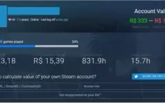 Conta Steam 5 anos 67 jogos