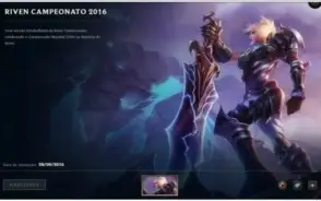 Conta LoL (server americano) c/ MMR alto e skins vitoriosas