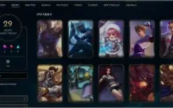CONTA LOL LVL71 OURO IV - 29 SKINS 55CHAMPS