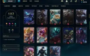 Conta bronze 1 com TODOS os champs e 127 Skins