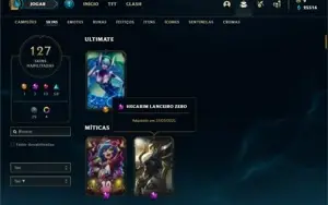 Conta bronze 1 com TODOS os champs e 127 Skins