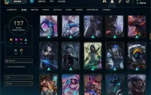 Conta bronze 1 com TODOS os champs e 127 Skins