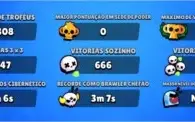 Brawl Stars conta (29 skins, 26 brawlers, 12691 troféus)