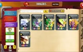 Conta Dragon City lvl 66, 342 dragões, 6 heroicos, 8 ilhas.