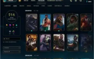 Vendo conta Ex Diamante com 216 skins