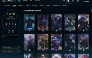 Conta Com Todas as Skin