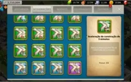 CONTA RISE OF KINGDOMS LVL18 VIP 3M POWER + 12K GEMAS