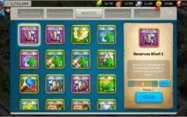 CONTA RISE OF KINGDOMS LVL18 VIP 3M POWER + 12K GEMAS