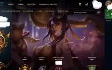 Conta com 219 skins 5 ultimates e mais!