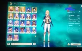 CONTA COM JEAN C1 + QIQI+ KAZUHA + VENTI + FALCÃO + 4 EST
