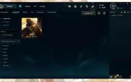 Conta lol com muitas skins lendárias, épicas e sem elo.
