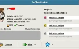 Conta Habbo Ano 2010 com 5031 de Conquista