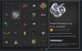 conta steam lvl 44 focada em cs go mult medalhas