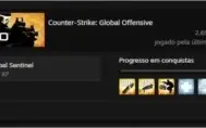 conta steam lvl 44 focada em cs go mult medalhas