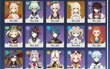 AR 50 - Raiden Shogun, Eula, Yoimiya, Kokomi, Yelan e Mona