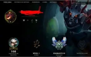 Conta Diamante 3 LOL super Barata