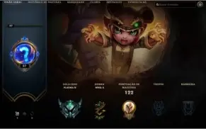 Conta League Of Legends Platina 4