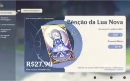 ✨XIAO+ZHONGLI C2+ BAAL COM LANÇA 5 ESTRELA+BENCA +PASS✨