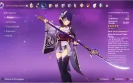 ✨XIAO+ZHONGLI C2+ BAAL COM LANÇA 5 ESTRELA+BENCA +PASS✨