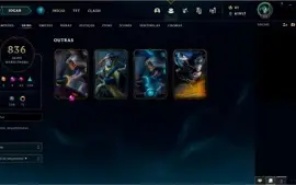 Conta LoL - Skins Raras e mais