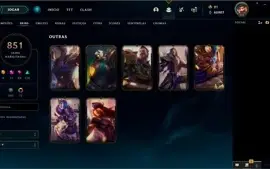 Conta LoL - Skins Raras e mais