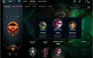 Conta League of Legends 140 skins (raras) - Ex diamante