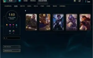Conta League of Legends 140 skins (raras) - Ex diamante