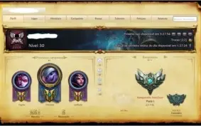 Conta com 134 (TODOS) Campeões, 110 Skins e 102 Ícones!!!