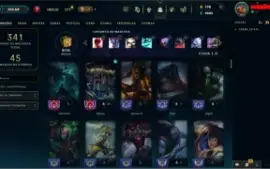 Conta League Of Legends/Nível 224/145 SKINS/MMR ESMERALDA
