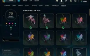 CONTA LOL TODAS SKINS