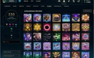 CONTA LOL TODAS SKINS