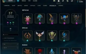 CONTA LOL TODAS SKINS