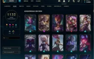 CONTA LOL TODAS SKINS
