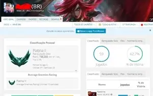Conta Platina 2 / 62,7% Win Rate
