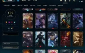 Conta League of Legends, 152 SKINS, UNRANKED, LVL 207