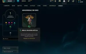 Bronze 4 com 50 Champs e 10 Skins
