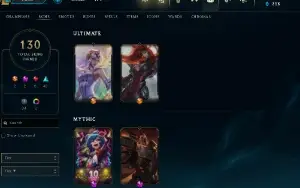 Conta Lol Full Acesso-  Lvl 312 - 130 Skins - Todos Campeões