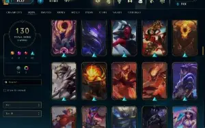 Conta Lol Full Acesso-  Lvl 312 - 130 Skins - Todos Campeões