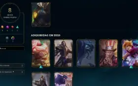 Conta D2 Main Xerath Com Skins E Icones