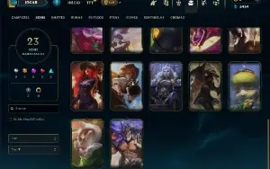 Diamante 2 com 65 Champs e 23 Skins