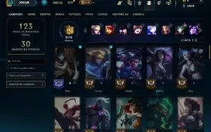 Diamante 2 com 65 Champs e 23 Skins