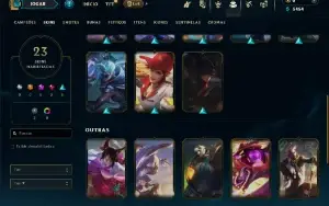 Diamante 2 com 65 Champs e 23 Skins