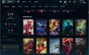 CONTA League of Legends Skins 300+ ativa desde 2012