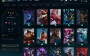 CONTA League of Legends Skins 300+ ativa desde 2012