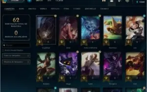 Conta de lol plat 4 s 10