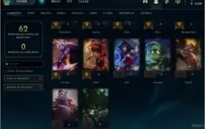 Conta de lol plat 4 s 10