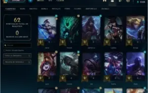 Conta de lol plat 4 s 10